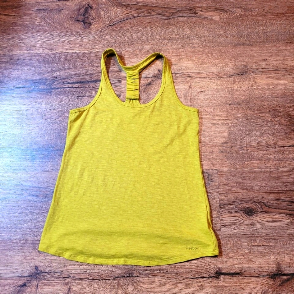 Reebok lime green racerback top